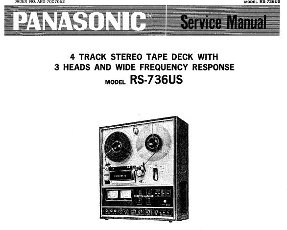 Panasonic tape recorder manual